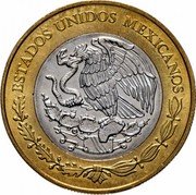 Mexico 20 Pesos Bicentennial of the Death of Jose Maria Morelos y Pavon 2015 KM# 987 ESTADOS UNIDOS MEXICANOS coin obverse Mexico 20 Pesos Bicentennial of the Death of Jose Maria Morelos y Pavon 2015 KM# 987 ESTADOS UNIDOS MEXICANOS coin obverse