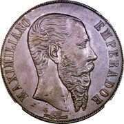 Mexico 20 Pesos (Maximiliano I Pattern) KM# Pn106 MAXIMILIANO EMPERADOR NAVALON OCAMPO SPIRITU coin obverse Mexico 20 Pesos (Maximiliano I Pattern) KM# Pn106 MAXIMILIANO EMPERADOR NAVALON OCAMPO SPIRITU coin obverse