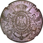 Mexico 20 Pesos (Maximiliano I Pattern) KM# Pn106 IMPERIO MEXICANO EQUIDAD EN LA JUSTICIA 20 PESOS 1866 MO coin reverse Mexico 20 Pesos (Maximiliano I Pattern) KM# Pn106 IMPERIO MEXICANO EQUIDAD EN LA JUSTICIA 20 PESOS 1866 MO coin reverse