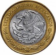 Mexico 20 Pesos Constitution Centennial ND Mo KM# 989 ESTADOS UNIDOS MEXICANOS coin obverse Mexico 20 Pesos Constitution Centennial ND Mo KM# 989 ESTADOS UNIDOS MEXICANOS coin obverse