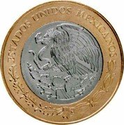 Mexico 20 Pesos 50th Anniversary of DN-III-E Contingency Plan ND Mo KM# 988 ESTADOS UNIDOS MEXICANOS coin obverse Mexico 20 Pesos 50th Anniversary of DN-III-E Contingency Plan ND Mo KM# 988 ESTADOS UNIDOS MEXICANOS coin obverse