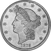 Mexico 20 Pesos (Non-Denominated Gaming Token) X# Tn12 1878 LIBERTY coin reverse Mexico 20 Pesos (Non-Denominated Gaming Token) X# Tn12 1878 LIBERTY coin reverse