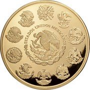 Mexico 200 Pesos 200th Anniversary of Independence 2010 Mo Proof KM# 941 ESTADOS UNIDOS MEXICANOS coin obverse Mexico 200 Pesos 200th Anniversary of Independence 2010 Mo Proof KM# 941 ESTADOS UNIDOS MEXICANOS coin obverse
