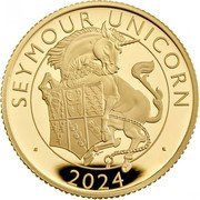 UK 25 Pounds Seymour Unicorn 2024 Proof SEYMOUR UNICORN D.L 2024 coin reverse UK 25 Pounds Seymour Unicorn 2024 Proof SEYMOUR UNICORN D.L 2024 coin reverse