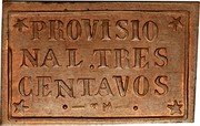 Mexico 3 Centavos Provisional Government Coinage. Oaxaca 1915 KM# 711 PROVISIO NAL.TRES CENTAVOS TM coin reverse Mexico 3 Centavos Provisional Government Coinage. Oaxaca 1915 KM# 711 PROVISIO NAL.TRES CENTAVOS TM coin reverse