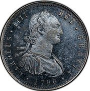 Mexico 4 Reales Medal Pattern. Carlos IV 1798 Mo CARLUS IIII DEI GRATIA 1798 coin obverse