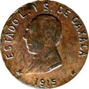Mexico 5 Centavos Provisional Government Coinage 1915 KM# 719 ESTADO L. Y S. DE OAXACA 1915 coin obverse Mexico 5 Centavos Provisional Government Coinage 1915 KM# 719 ESTADO L. Y S. DE OAXACA 1915 coin obverse