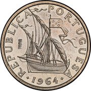 Portugal 5 Escudos (Caravel Pattern) REPUBLICA PORTUGUESA 1973 PROVA coin obverse Portugal 5 Escudos (Caravel Pattern) REPUBLICA PORTUGUESA 1973 PROVA coin obverse