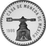 Mexico 5 Onzas 450th Anniversary of Mexico City Mint 1986 Mº X# MB20 1986 CASA DE MONEDA DE MEXICO coin reverse Mexico 5 Onzas 450th Anniversary of Mexico City Mint 1986 Mº X# MB20 1986 CASA DE MONEDA DE MEXICO coin reverse
