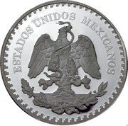 Mexico 5 Onzas Ixtaccihuati and Popocatepeti 1987 Mº X# MB33.1 ESTADOS UNIDOS MEXICANOS coin obverse Mexico 5 Onzas Ixtaccihuati and Popocatepeti 1987 Mº X# MB33.1 ESTADOS UNIDOS MEXICANOS coin obverse