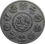 Mexico 5 Onzas (Libertad. Antiqued Finish) ESTADOS UNIDOS MEXICANOS coin obverse Mexico 5 Onzas (Libertad. Antiqued Finish) ESTADOS UNIDOS MEXICANOS coin obverse