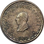 Mexico 5 Pesos Provisional Government Coinage 1915 KM# 751 ESTADO L. Y S. DE OAXACA 1915 coin obverse Mexico 5 Pesos Provisional Government Coinage 1915 KM# 751 ESTADO L. Y S. DE OAXACA 1915 coin obverse