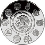 Mexico 5 Pesos Acapulco Galleon 2003 Mo Proof KM# 678 ESTADOS UNIDOS MEXICANOS coin obverse Mexico 5 Pesos Acapulco Galleon 2003 Mo Proof KM# 678 ESTADOS UNIDOS MEXICANOS coin obverse