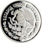 Mexico 5 Pesos FIFA World Cup 2006 Mo Proof KM# 770 ESTADOS UNIDOS MEXICANOS coin obverse Mexico 5 Pesos FIFA World Cup 2006 Mo Proof KM# 770 ESTADOS UNIDOS MEXICANOS coin obverse