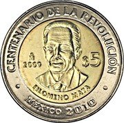Mexico 5 Pesos Filomeno Mata 2009 Mo Prooflike KM# 907 CENTENARIO DE LA REVOLUCIÓN MO $5 2009 FILOMENO MATA MÉXICO 2010 coin reverse Mexico 5 Pesos Filomeno Mata 2009 Mo Prooflike KM# 907 CENTENARIO DE LA REVOLUCIÓN MO $5 2009 FILOMENO MATA MÉXICO 2010 coin reverse