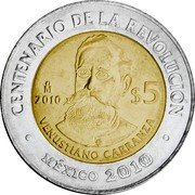 moneda de 5 pesos 2010 precio