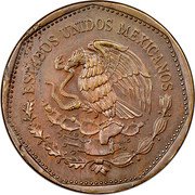 Mexico 5 Pesos Mayan art. 1983 KM# Pn229 ESTADOS UNIDOS MEXICANOS coin obverse