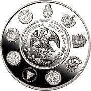 Mexico 5 Pesos Pinta, Nina & Santa Maria 2012 Proof KM# 977 REPUBLICA MEXICANA coin obverse Mexico 5 Pesos Pinta, Nina & Santa Maria 2012 Proof KM# 977 REPUBLICA MEXICANA coin obverse