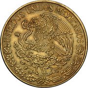 Mexico 5 Pesos (Vicente Guerrero Pattern) ESTADOS UNIDOS MEXICANOS coin obverse
