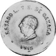 Mexico 50 Centavos Provisional Government Coinage. Oaxaca 1915 KM# 739 ESTADO L. Y S. DE OAXACA 1915 coin obverse Mexico 50 Centavos Provisional Government Coinage. Oaxaca 1915 KM# 739 ESTADO L. Y S. DE OAXACA 1915 coin obverse