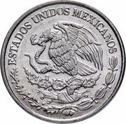 Mexico 50 Centavos Circulation Coin. Small Size 2018 Mo KM# 936 ESTADOS UNIDOS MEXICANOS coin obverse Mexico 50 Centavos Circulation Coin. Small Size 2018 Mo KM# 936 ESTADOS UNIDOS MEXICANOS coin obverse