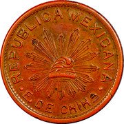Mexico 50 Centavos (Mexico-Revolutionary Chihuahua) KM# Pn2.1 REPUBLICA MEXICANA E. DE CHIHA coin obverse Mexico 50 Centavos (Mexico-Revolutionary Chihuahua) KM# Pn2.1 REPUBLICA MEXICANA E. DE CHIHA coin obverse