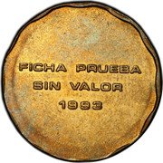 Mexico 50 Centavos (Planchet Trial) FICHA PRUEBA SIN VALOR 1993 coin obverse