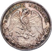 Mexico 50 Centavos Radiant Cap Pattern 1889 Mo KM# Pn151 REPUBLICA MEXICANA coin obverse Mexico 50 Centavos Radiant Cap Pattern 1889 Mo KM# Pn151 REPUBLICA MEXICANA coin obverse