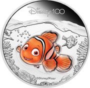 Tuvalu 50 Cents Nemo Fish 2023 P Proof DISNEY 100 P ©DISNEY/PIXAR coin reverse Tuvalu 50 Cents Nemo Fish 2023 P Proof DISNEY 100 P ©DISNEY/PIXAR coin reverse