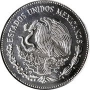Mexico 5000 Pesos 50th Anniversary of Nationalization of Oil Industry. Pattern Coin 1988 Mº ESTADOS UNIDOS MEXICANOS coin obverse Mexico 5000 Pesos 50th Anniversary of Nationalization of Oil Industry. Pattern Coin 1988 Mº ESTADOS UNIDOS MEXICANOS coin obverse