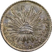 Mexico 8 Reales (Pattern Strike) KM# Pn20 LIBERTAD 8R PI.1829 J S 10DS.20GS. coin reverse Mexico 8 Reales (Pattern Strike) KM# Pn20 LIBERTAD 8R PI.1829 J S 10DS.20GS. coin reverse