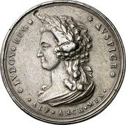 Mexico 8 Reales (Poclamation coin) AIF ARCH MEX AVSPICE LUDOV REG coin reverse