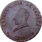 Mexico Centavo Provisional Government Coinage. Oaxaca 1915 KM# 710 ESTADO L. YS. DE OAXACA 1915 coin obverse Mexico Centavo Provisional Government Coinage. Oaxaca 1915 KM# 710 ESTADO L. YS. DE OAXACA 1915 coin obverse