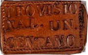 Mexico Centavo Provisional Government Coinage. Oaxaca 1915 KM# 709 PROVISIONAL UN CENTAVO coin reverse Mexico Centavo Provisional Government Coinage. Oaxaca 1915 KM# 709 PROVISIONAL UN CENTAVO coin reverse