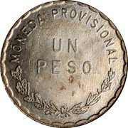 Mexico Peso Provisional Government Coinage 1915 KM# 743 MONEDA PROVISIONAL UN PESO coin reverse Mexico Peso Provisional Government Coinage 1915 KM# 743 MONEDA PROVISIONAL UN PESO coin reverse
