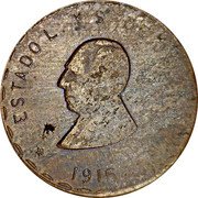 Mexico Peso Provisional Government Coinage 1915 KM# 742a ESTADO L. Y S. DE OAXACA 1915 coin obverse Mexico Peso Provisional Government Coinage 1915 KM# 742a ESTADO L. Y S. DE OAXACA 1915 coin obverse