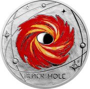 Niue 1 Dollar (Black Hole) BLACK HOLE coin reverse Niue 1 Dollar (Black Hole) BLACK HOLE coin reverse
