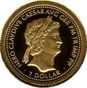 Fiji 1 Dollar Caesar Nero 2011 Proof KM# 246 NERO CLAVDIVS CAESAR AVG GER PM TR IMP PP 1 DOLLAR coin reverse Fiji 1 Dollar Caesar Nero 2011 Proof KM# 246 NERO CLAVDIVS CAESAR AVG GER PM TR IMP PP 1 DOLLAR coin reverse