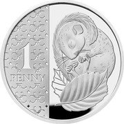 UK 1 Penny Charles III Hazel Dormouse 2023  Proof; Tudor crown privy mark 1 PENNY coin reverse UK 1 Penny Charles III Hazel Dormouse 2023  Proof; Tudor crown privy mark 1 PENNY coin reverse