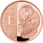 UK 1 Penny Charles III Hazel Dormouse 2023  Proof; Tudor crown privy mark 1 PENNY coin reverse UK 1 Penny Charles III Hazel Dormouse 2023  Proof; Tudor crown privy mark 1 PENNY coin reverse