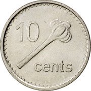 Fiji 10 Cents Ula Tava Tava 2009 KM# 120 10 CENTS coin reverse Fiji 10 Cents Ula Tava Tava 2009 KM# 120 10 CENTS coin reverse