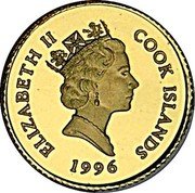 Cook Islands 10 Dollars Olympic National Park 1996 Proof KM# 285 ELIZABETH II COOK ISLANDS 1996 coin obverse Cook Islands 10 Dollars Olympic National Park 1996 Proof KM# 285 ELIZABETH II COOK ISLANDS 1996 coin obverse