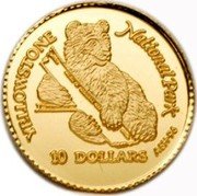Cook Islands 10 Dollars Yellowstone National Park 1996 Proof KM# 286 YELLOWSTONE NATIONAL PARK A SH 96 10 DOLLARS coin reverse Cook Islands 10 Dollars Yellowstone National Park 1996 Proof KM# 286 YELLOWSTONE NATIONAL PARK A SH 96 10 DOLLARS coin reverse