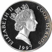 Cook Islands 10 Dollars Yosemite National Park 1997 Proof KM# 331 ELIZABETH II COOK ISLANDS 1997 coin obverse Cook Islands 10 Dollars Yosemite National Park 1997 Proof KM# 331 ELIZABETH II COOK ISLANDS 1997 coin obverse