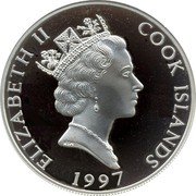 Cook Islands 10 Dollars Theodore Roosevelt National Park 1997 Proof KM# 359 ELIZABETH II COOK ISLANDS RDM 1997 coin obverse Cook Islands 10 Dollars Theodore Roosevelt National Park 1997 Proof KM# 359 ELIZABETH II COOK ISLANDS RDM 1997 coin obverse