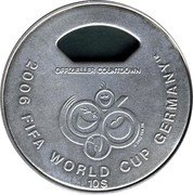 Fiji 10 Dollars XVIII FIFA World Football Championship in Germany 2005 KM# 110 OFFZELLER COUNTDOWN 2006 FIFA WORLD CUP GERMANY 10$ coin reverse Fiji 10 Dollars XVIII FIFA World Football Championship in Germany 2005 KM# 110 OFFZELLER COUNTDOWN 2006 FIFA WORLD CUP GERMANY 10$ coin reverse