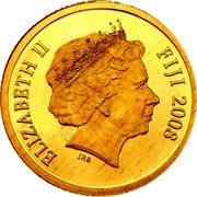 Fiji 10 Dollars Lapita Art 2008 Proof KM# 236 ELIZABETH II FIJI 2008 IRB coin obverse Fiji 10 Dollars Lapita Art 2008 Proof KM# 236 ELIZABETH II FIJI 2008 IRB coin obverse