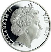 Fiji 10 Dollars Steam Locomotive John Bull 2010 Proof KM# 239 ELIZABETH II FIJI 2010 IRB coin obverse Fiji 10 Dollars Steam Locomotive John Bull 2010 Proof KM# 239 ELIZABETH II FIJI 2010 IRB coin obverse