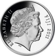 Fiji 10 Dollars Lady Diana 2011 Proof KM# 251 ELIZABETH II FIJI 2011 IRB coin obverse Fiji 10 Dollars Lady Diana 2011 Proof KM# 251 ELIZABETH II FIJI 2011 IRB coin obverse