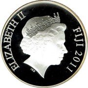 Fiji 10 Dollars London Olympics. Rowing 2011 Proof KM# 247 ELIZABETH II FIJI 2011 IRB coin obverse Fiji 10 Dollars London Olympics. Rowing 2011 Proof KM# 247 ELIZABETH II FIJI 2011 IRB coin obverse